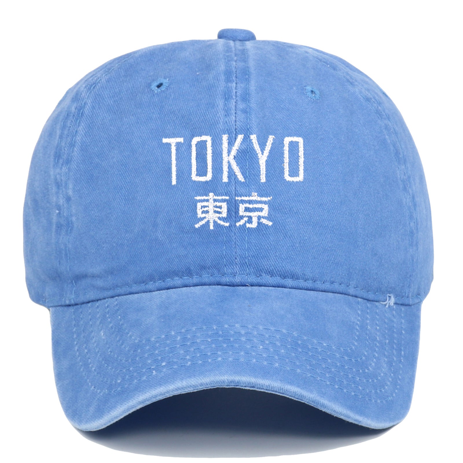Retro Washed Tokyo Letter Baseball Cap