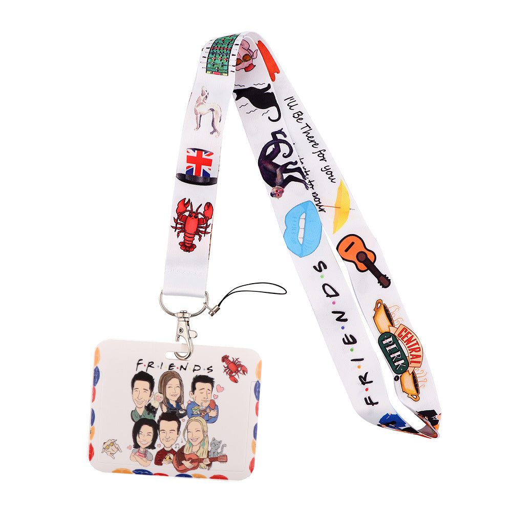 Friends Phone Lanyard ID Card Holder