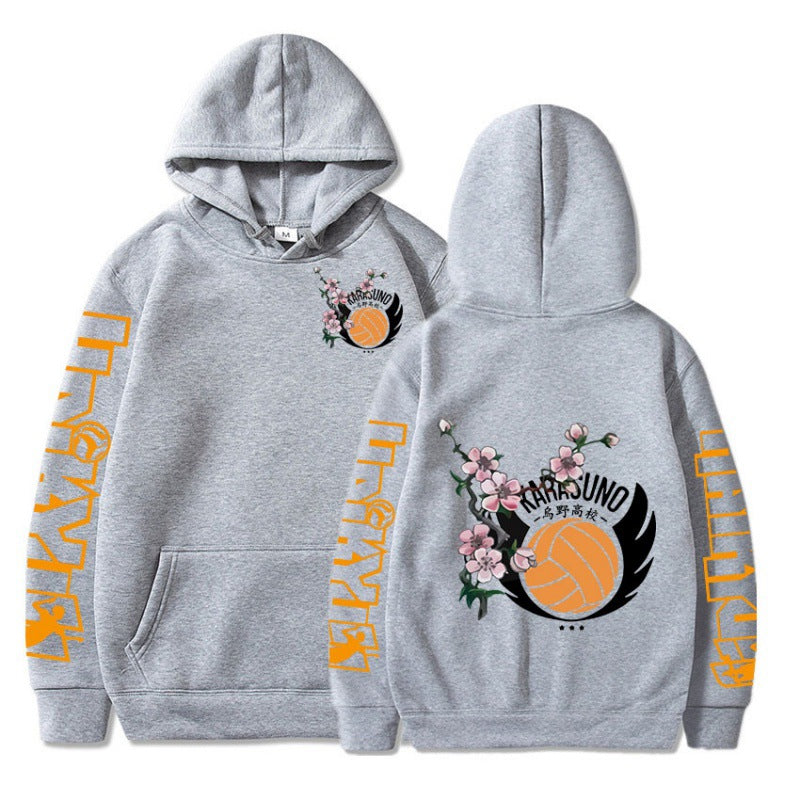 Unisex Karasuno Graphic Print Casual Hoodie