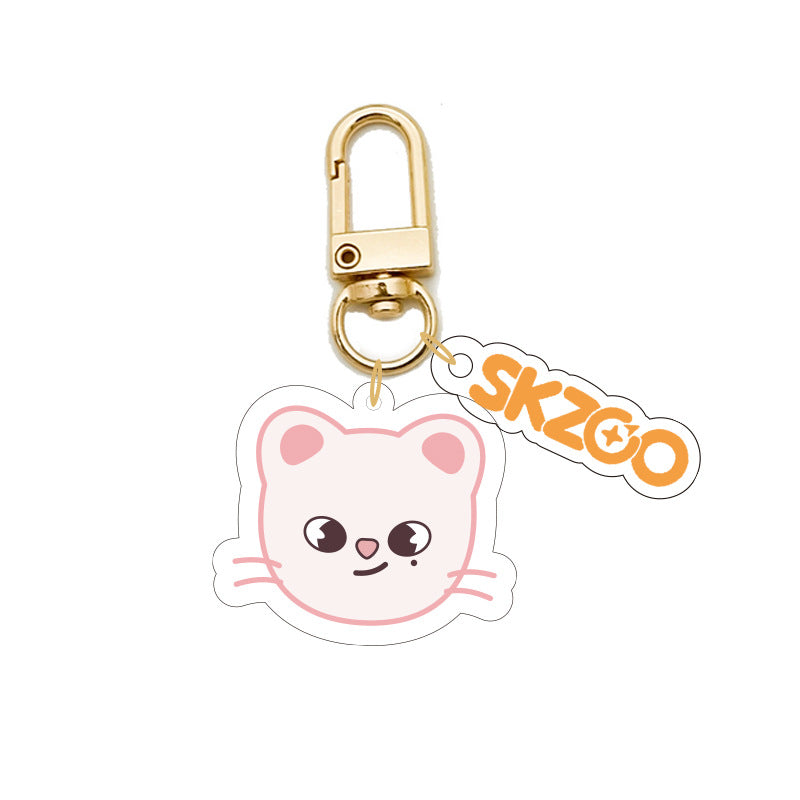 Cartoon KPOP Transparent Acrylic Keychain