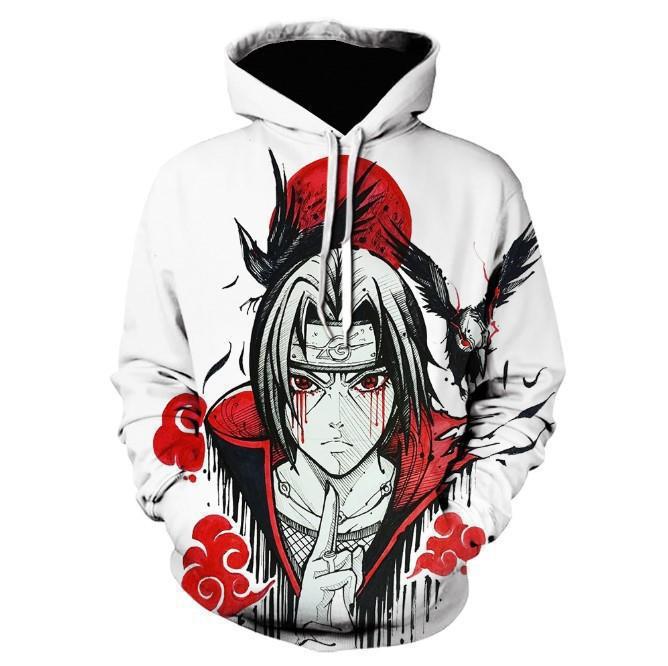 Unisex Anime 3D Digital Print Pocket Pullover Hoodie