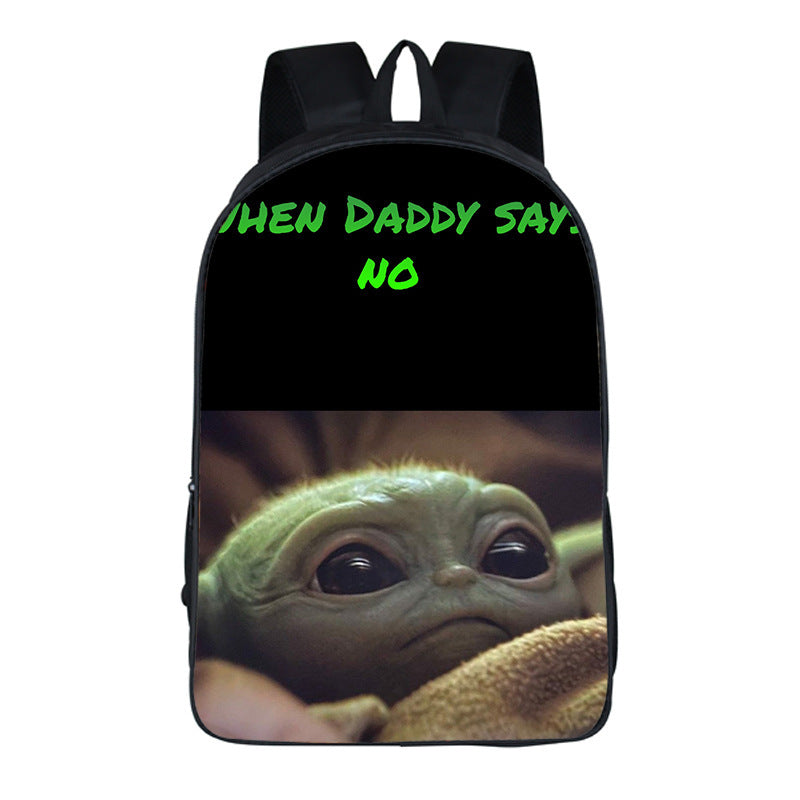 Children's Baby Yoda Printed Backpack