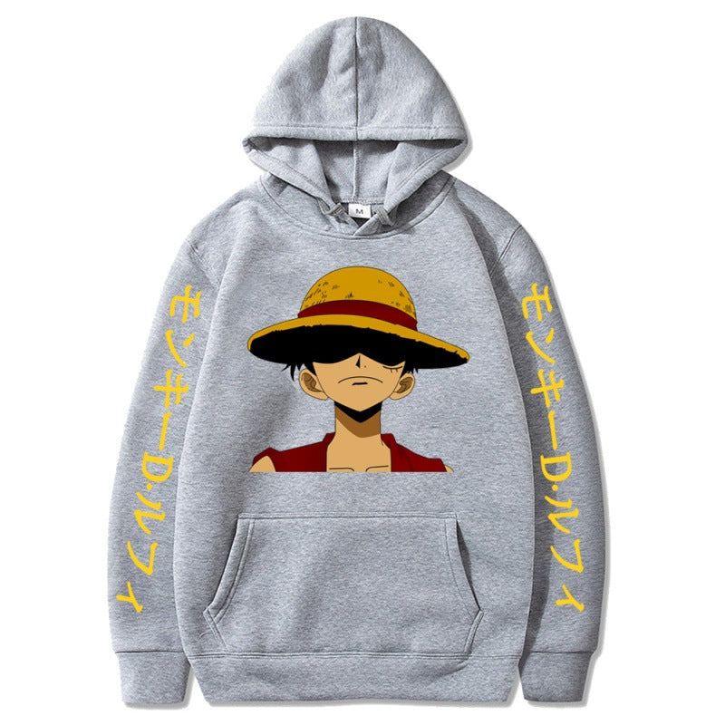 Unisex Monkey D. Luffy Printed Casual Hoodie