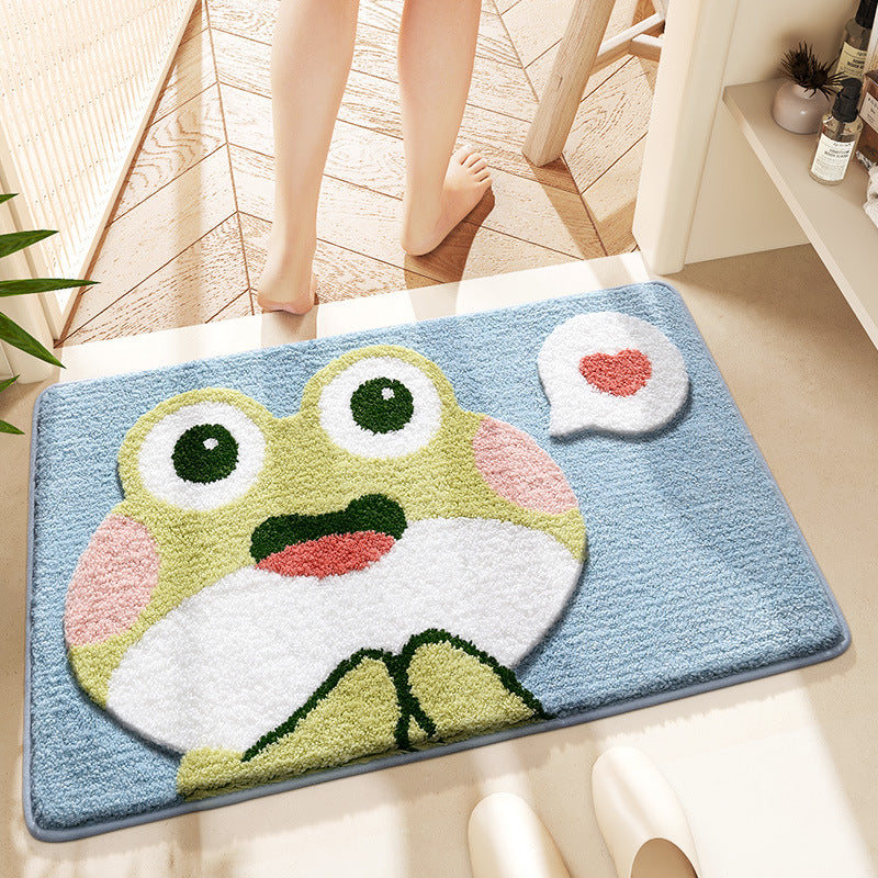 Cartoon Frog Non-slip Foot Mat