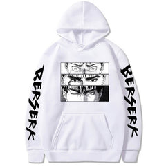 Men's Anime Guts Print Loose Pullover Hoodie