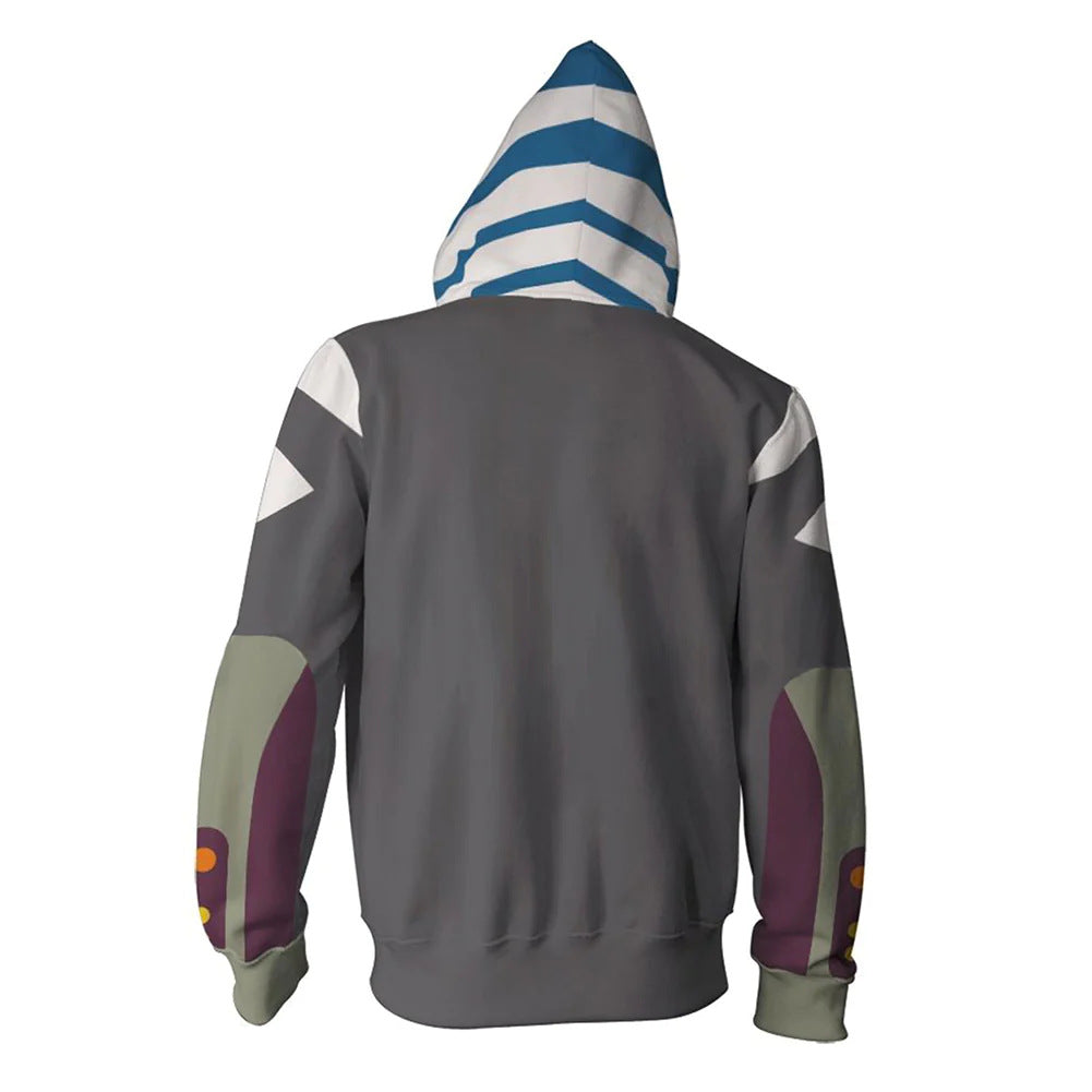 Casual Ahsoka Digital Print Loose Hoodie