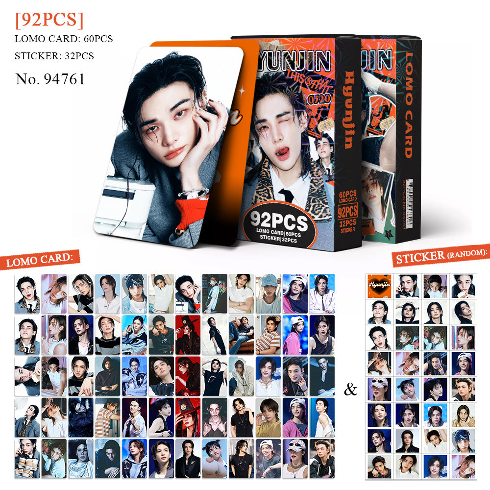 92PCS Hyunjin THIS & THAT Photocard Sticker