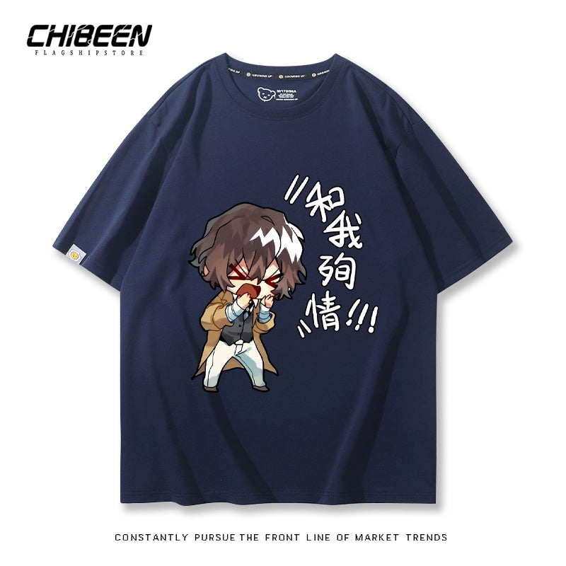 Unisex Anime Graphic Print Short-sleeved T-shirt