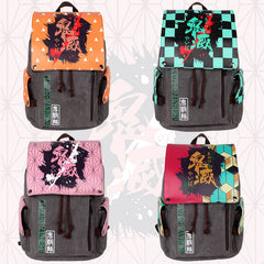 Trendy Anime Tanjirou Canvas Backpack