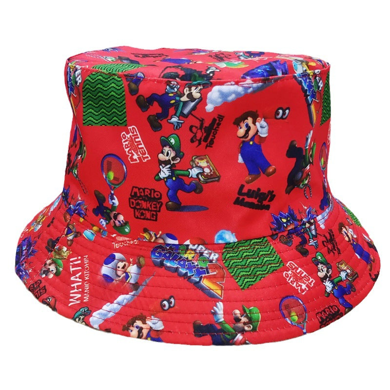 Casual Anime Printed Bucket Hat