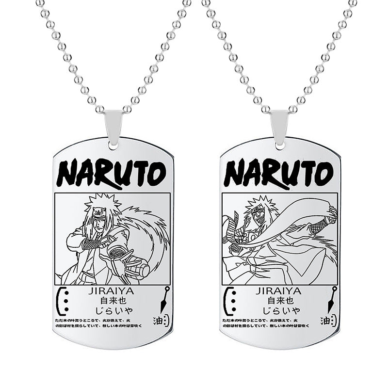 Trendy Sasuke Tag Pendant Necklace