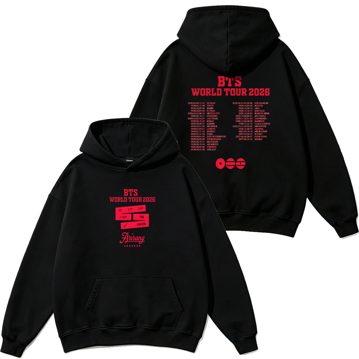 Unisex BANGTAN ARIRANG Tour Hoodie Top