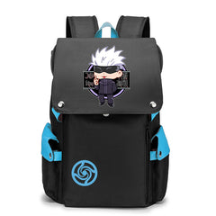 Trendy Anime Gojo Black Backpack