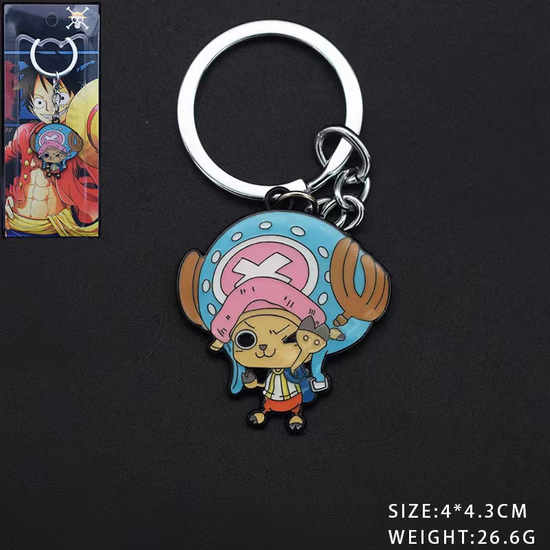 Cute Luffy Necklace Keychain Pendant