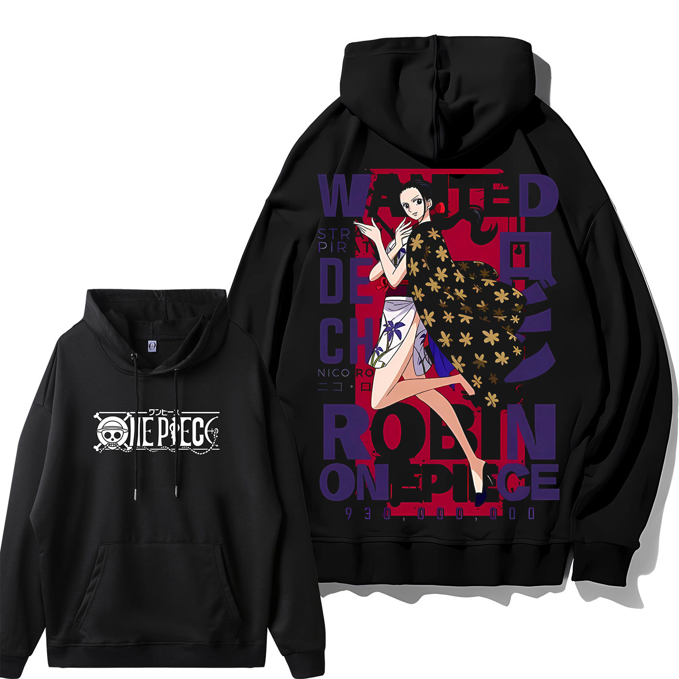 Unisex Straw Hat Luffy Loose Hoodie