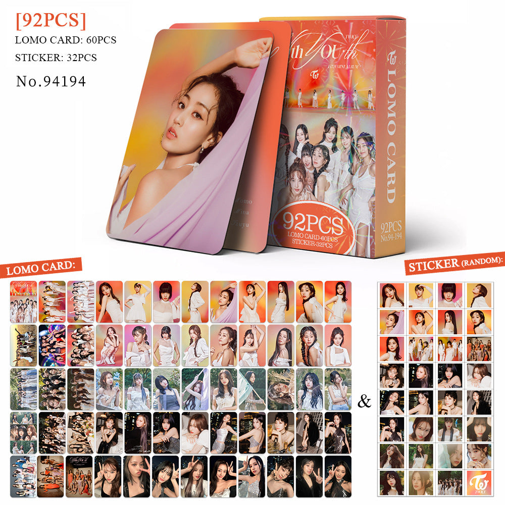 92pcs TWICE Album With YOU-th Photo Cards