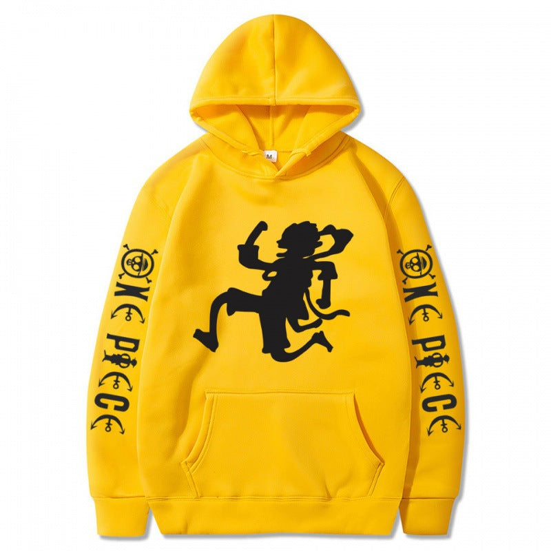 Unisex Nika Luffy Graphic Print Pullover Hoodie