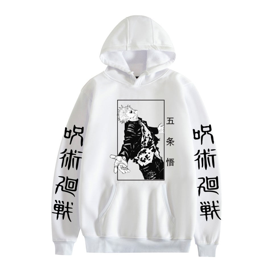 Unisex Anime Print Casual Loose Hoodie