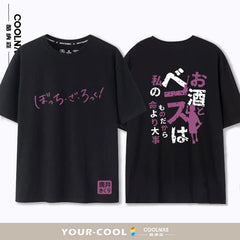 Trendy Anime Pattern Loose Half-sleeved T-shirt