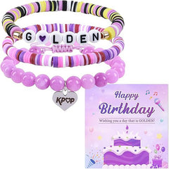 Kpop Letter Pendant Friendship Bracelet