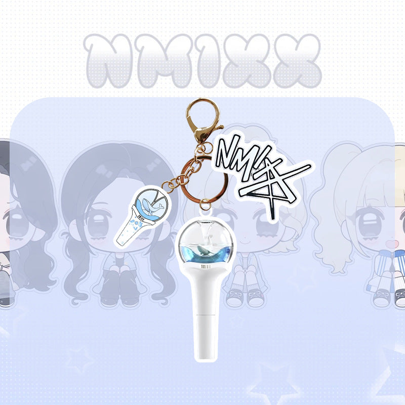 Dolphin Stick Keychain Acrylic Pendant
