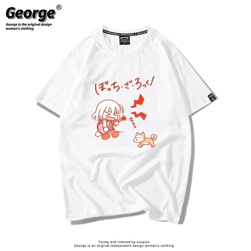 Cute Anime Graphic Short-sleeved T-shirt