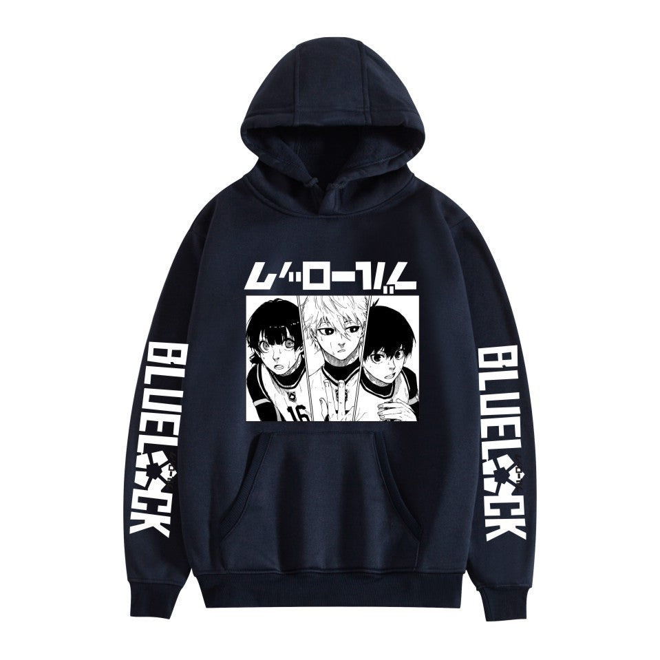 Unisex Anime Pattern Print Casual Loose Hoodie