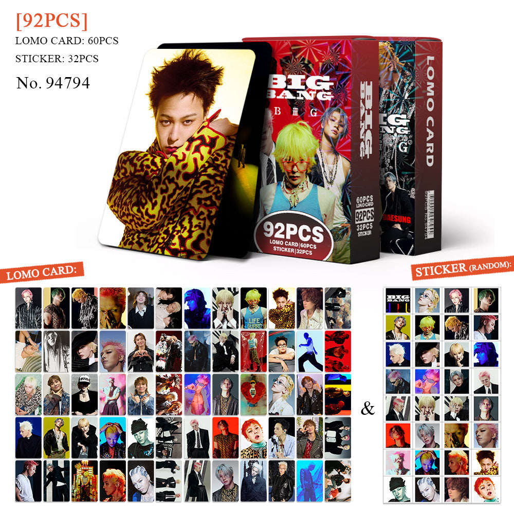 92PCS BB "BiiiG" Photo Card Sticker