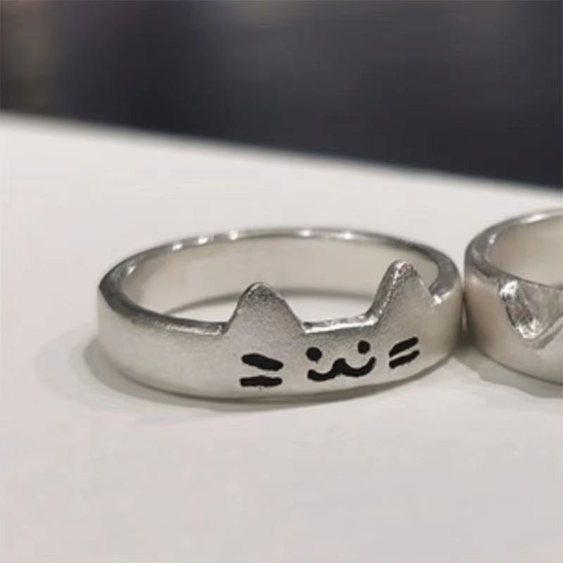 Matching Cat and Dog Couple Rings