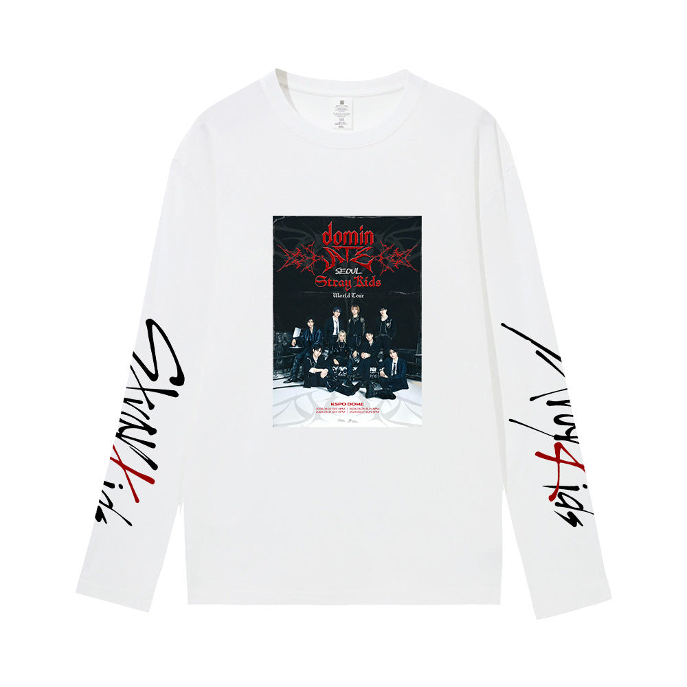 Unisex ATE Kpop Crew Neck Long-sleeved T-shirt