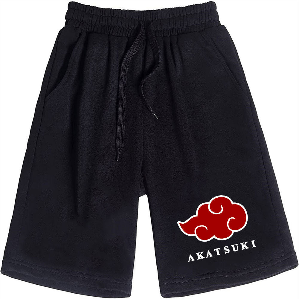 Men's Casual Anime Printed Loose Sports Shorts