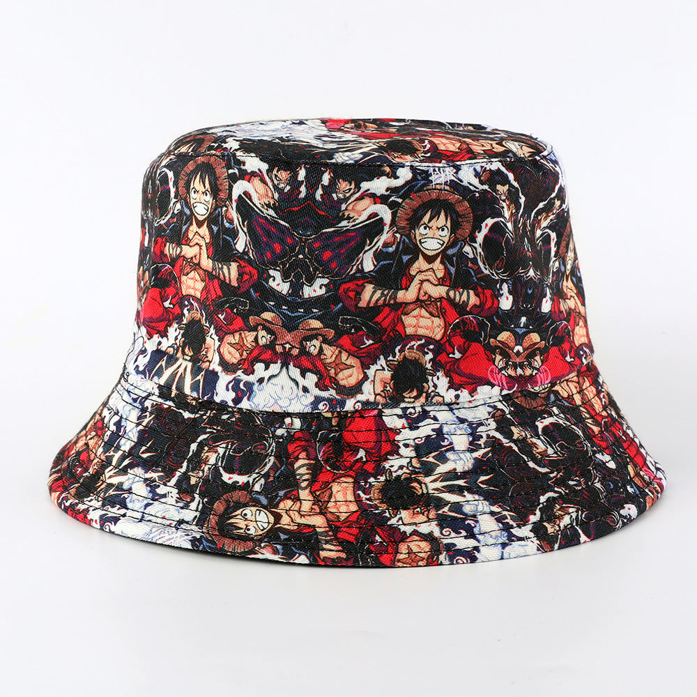 Versatile Luffy 5th Gear Printed Bucket Hat