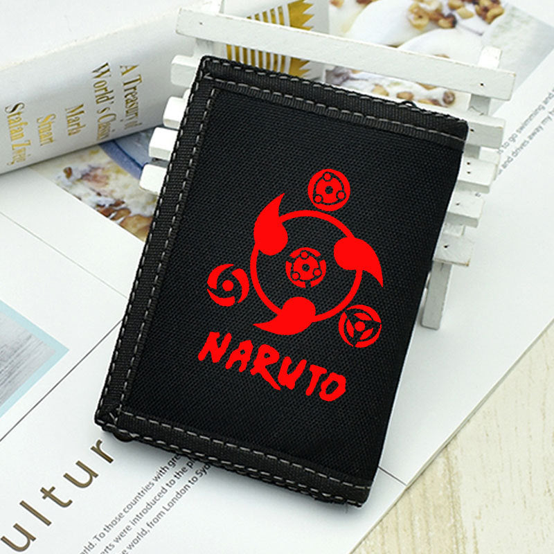 Kakashi Sasuke Anime Logo Wallet