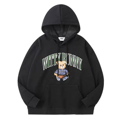 BAE‌ Cartoon Printed Loose Pullover Hoodie