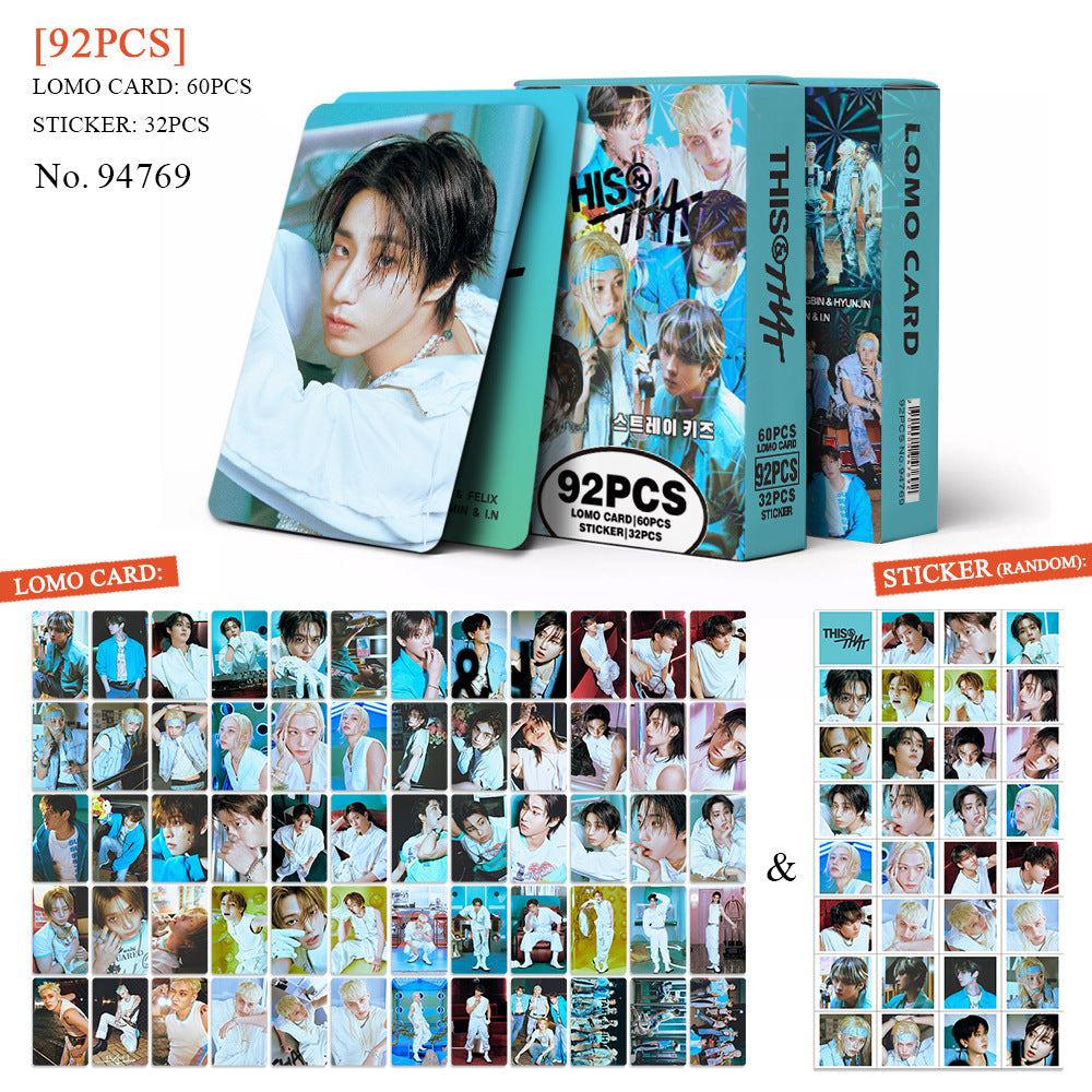 92PCS SKZ THIS & THAT Photocard Sticker Collection