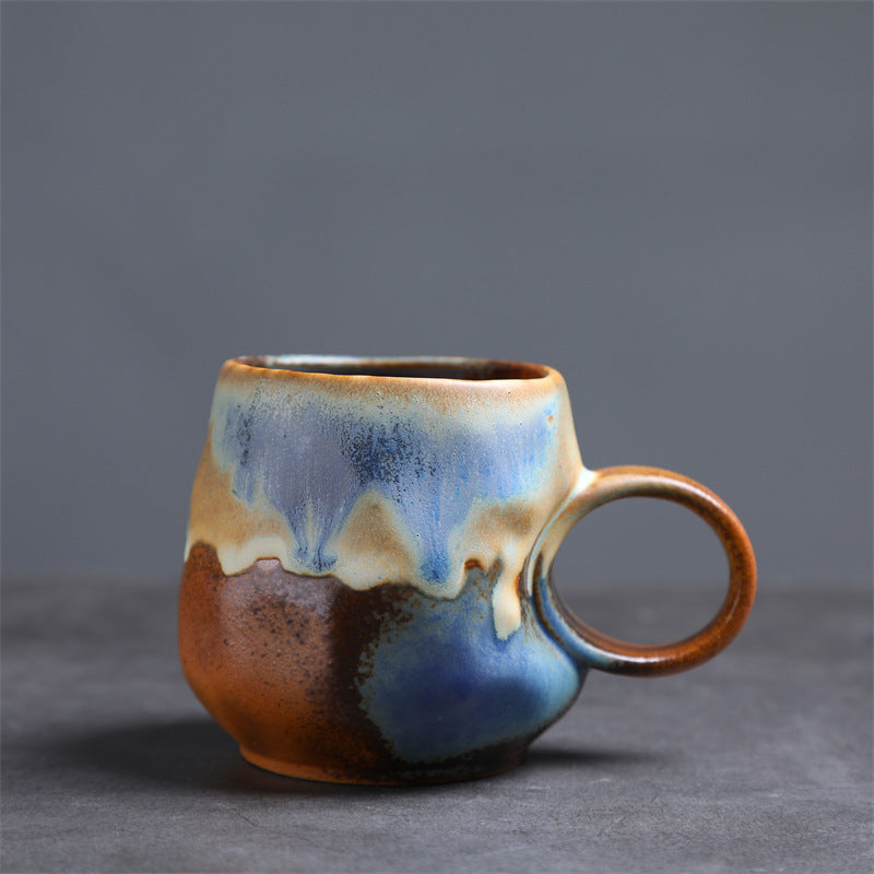 Retro Ceramic Irregular Pottery Mug