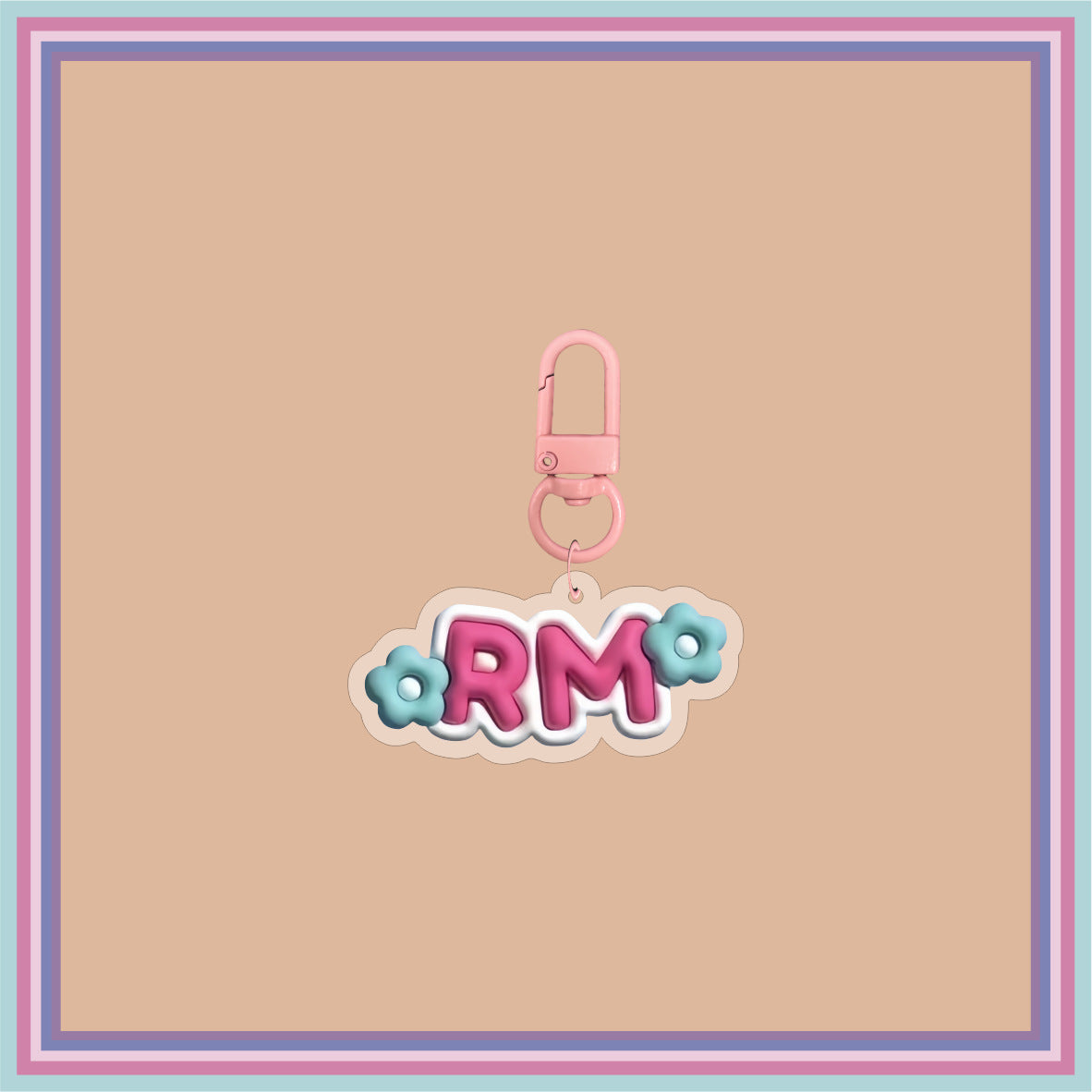 KPOP Name Acrylic Keychain Pendant