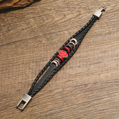 Cool Anime Red Cloud Woven Bracelet