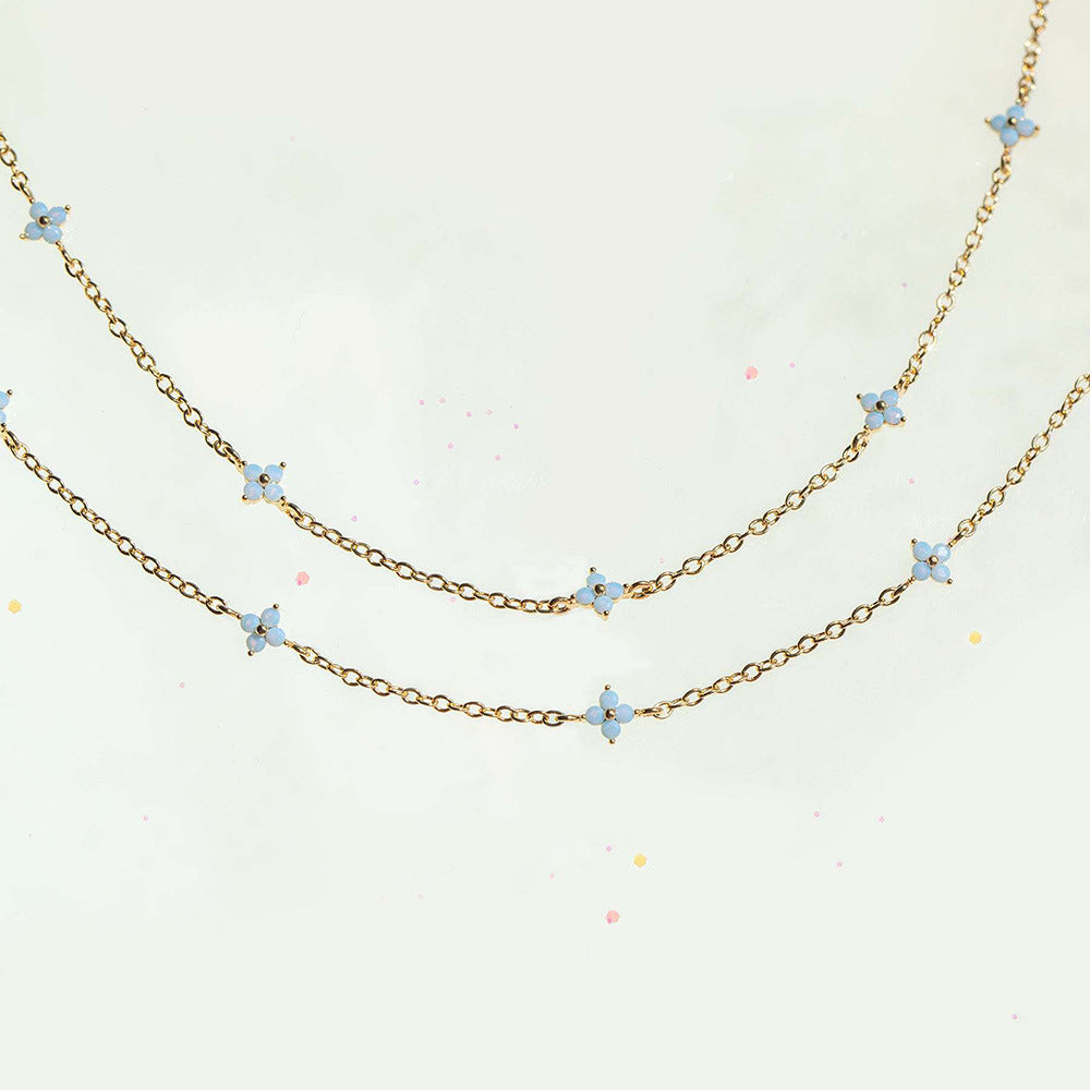 Blue Blossom Necklace