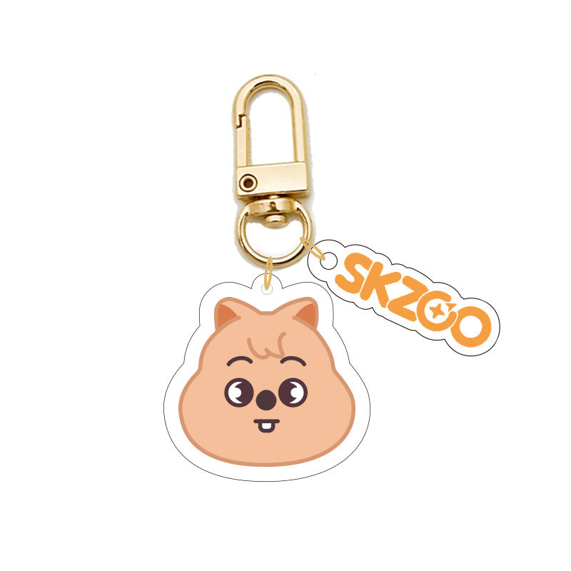 Cartoon KPOP Transparent Acrylic Keychain