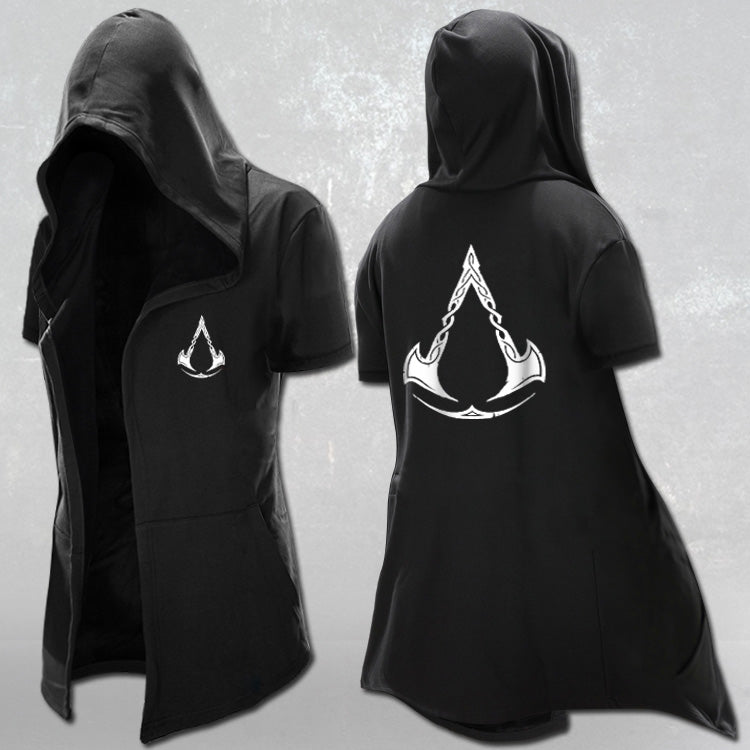 Men's Assassin Game Medium Long Hoodie Cloak