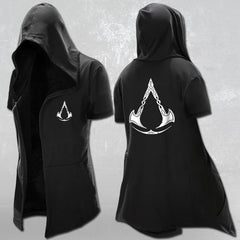 Men's Assassin Game Medium Long Hoodie Cloak