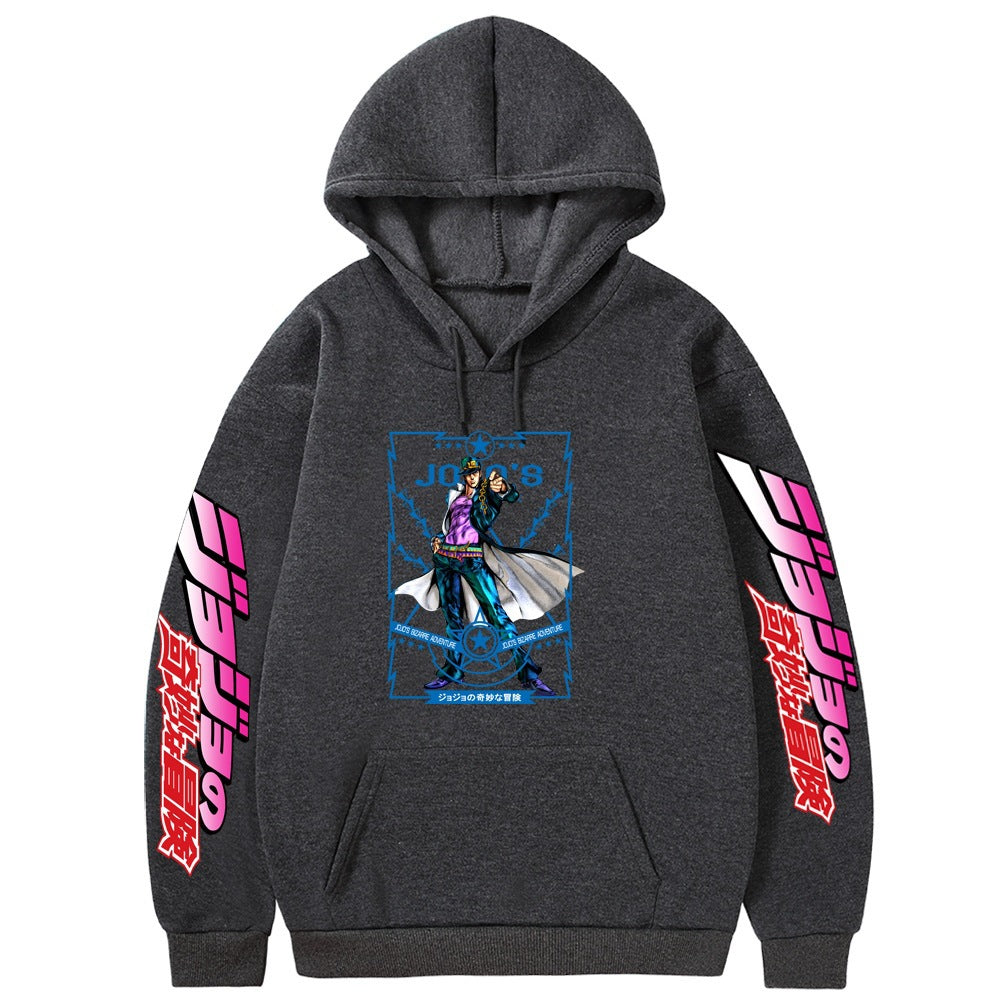 Trendy Jojo Graphic Printed Loose Hoodie