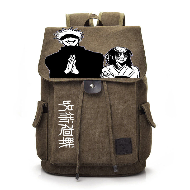 Retro Anime Canvas Schoolbag Backpack