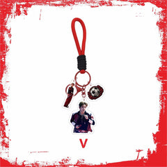 BANGTAN World Cup Acrylic Keyring Bag Pendant