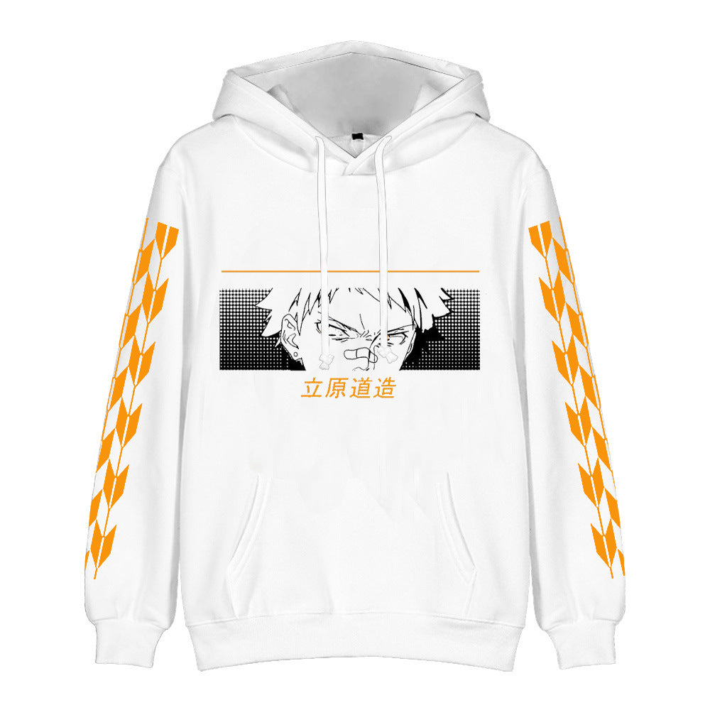 Chic Anime 3D Print Loose Cosplay Hoodie