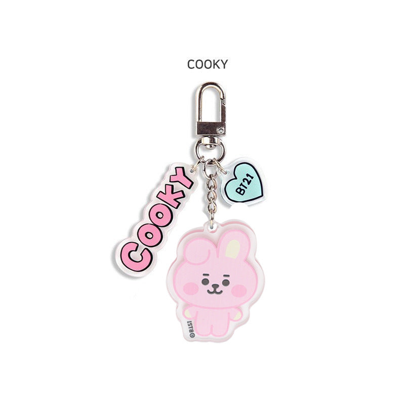 KPOP Acrylic Double-sided Transparent Keychain