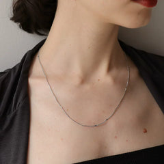 JUHOON Plain Collarbone Chain Necklace