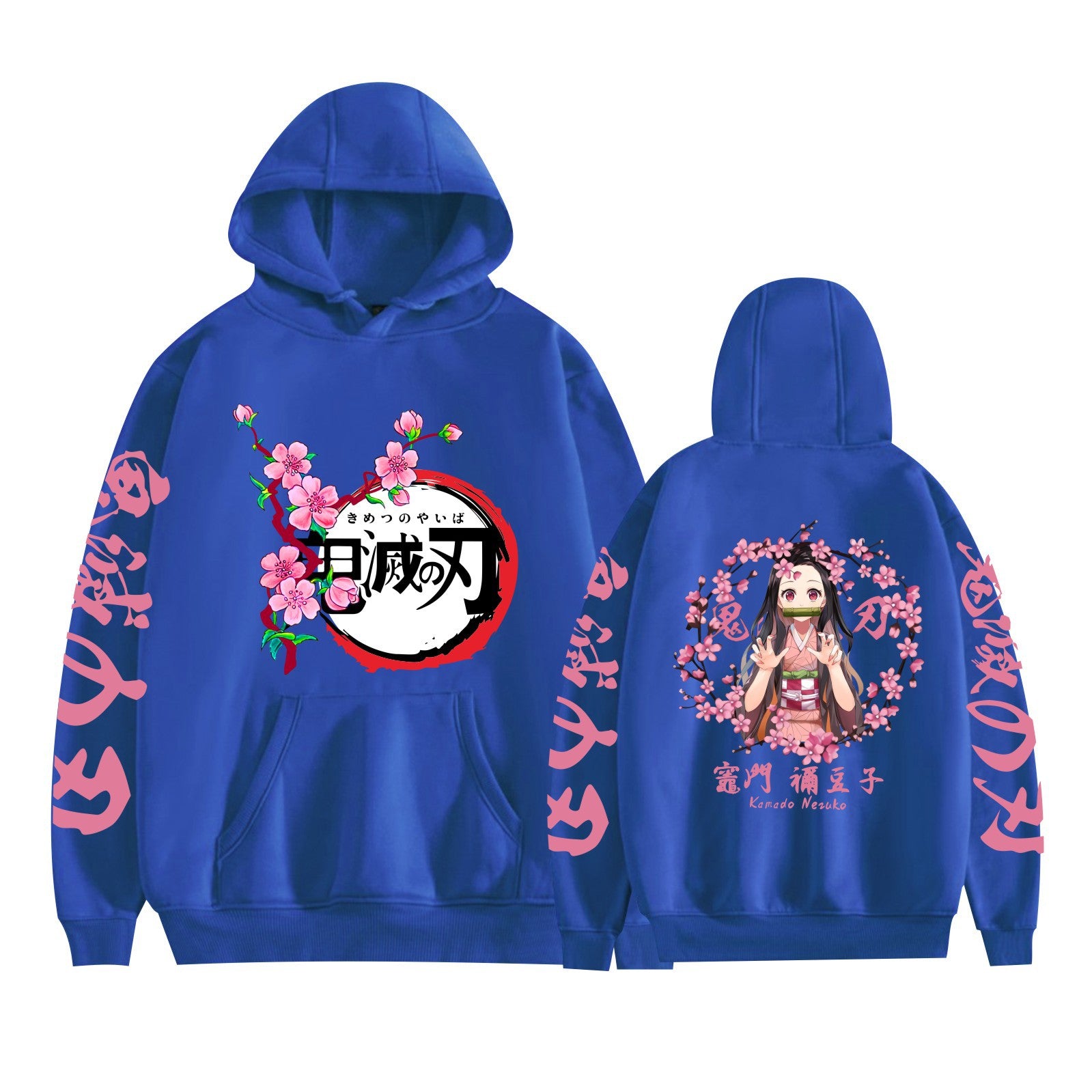 Casual Anime Graphic Print Pullover Hoodie