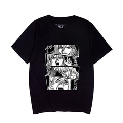 Women's Anime Graffiti Round Neck T-shirt